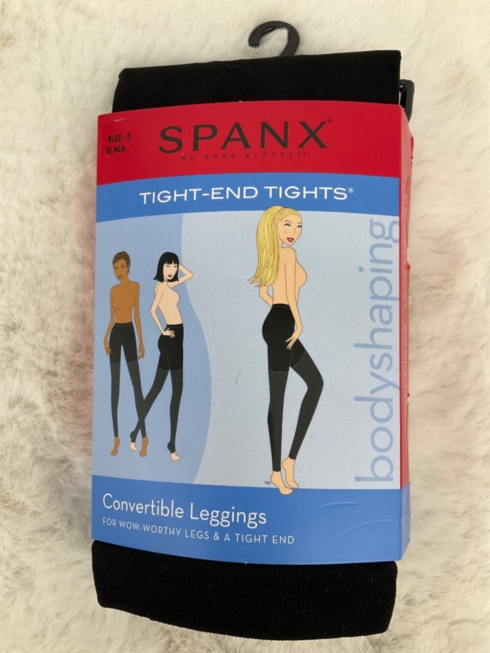 Spanx Tight-End Tights Convertible Leggings Size D Black Body-Shaping Opaque Tum